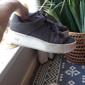Grey Air Force 1's!